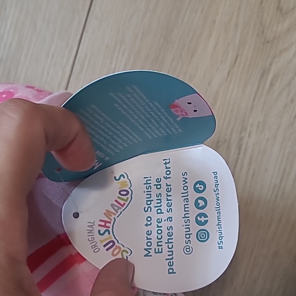 Squishmallow Food Marlene the Strawberry Cereal Scented 5 Inch Soft Plush Pink - Picture 7 of 8